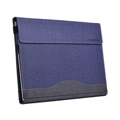 For Lenovo ThinkPad X1 Carbon 14 Gen 6 Cloth Texture Laptop Leather Protective Case(Deep Blue) - Other by PMC Jewellery | Online Shopping South Africa | PMC Jewellery | Buy Now Pay Later Mobicred