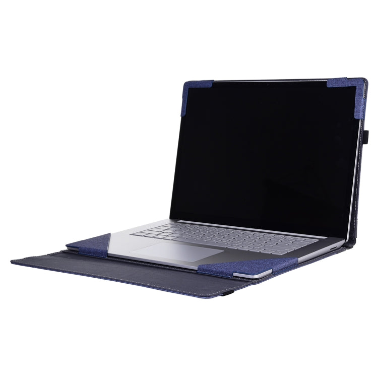 For Lenovo ThinkPad X1 Carbon Gen 8 Cloth Texture Laptop Leather Protective Case(Deep Blue) - Other by PMC Jewellery | Online Shopping South Africa | PMC Jewellery | Buy Now Pay Later Mobicred