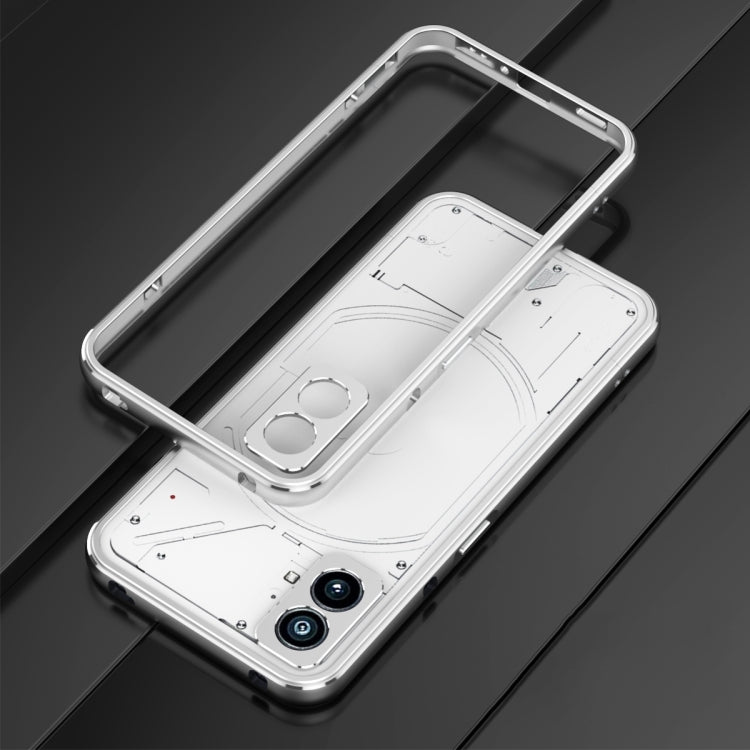 For Nothing Phone 2a Aurora Series Metal Frame Protective Phone Case(Black Red) - Nothing Cases by PMC TechLife | Online Shopping South Africa | PMC TechLife | Buy Now Pay Later Mobicred