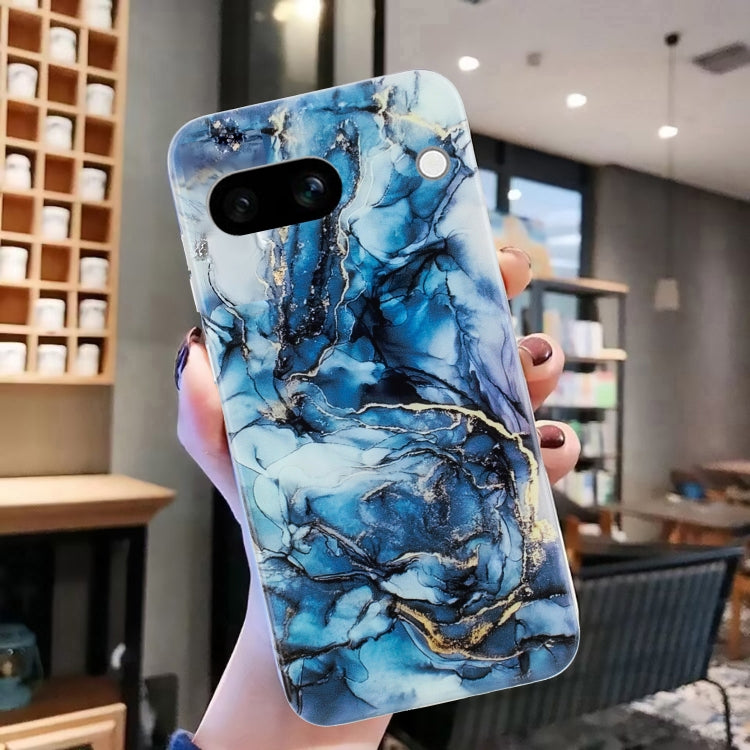 For Google Pixel 8A IMD Marble Pattern TPU Phone Case(Grey) - Google Cases by PMC TechLife | Online Shopping South Africa | PMC TechLife | Buy Now Pay Later Mobicred