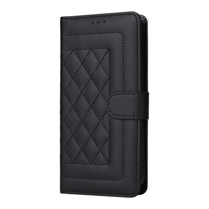 For Google Pixel 9 Pro Diamond Lattice Leather Flip Phone Case(Black) - Google Cases by PMC Jewellery | Online Shopping South Africa | PMC Jewellery | Buy Now Pay Later Mobicred