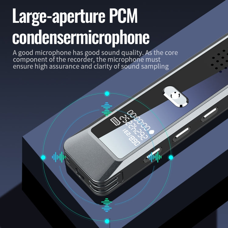 JNN Q7 Mini Portable Voice Recorder with OLED Screen, Memory:4GB(Metal Gray) - Recording Pen by JNN | Online Shopping South Africa | PMC TechLife | Buy Now Pay Later Mobicred