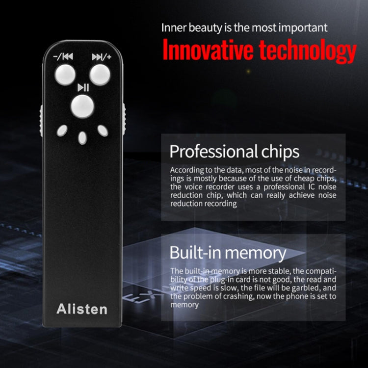JNN J1 Mini Smart HD Noise Cancelling Voice Recorder, Memory:4GB(Black) - Recording Pen by JNN | Online Shopping South Africa | PMC TechLife | Buy Now Pay Later Mobicred