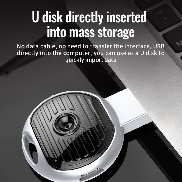 JNN S13 Zinc Alloy U-disk Voice Recorder, Memory:16GB(Silver) - free shipping - PMC TechLife - Order now!