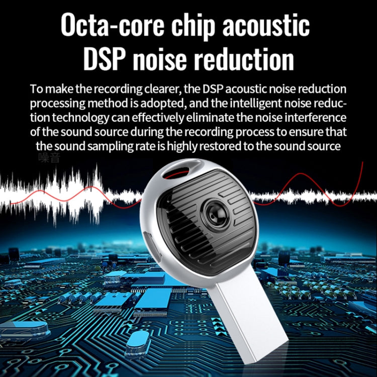 JNN S13 Zinc Alloy U-disk Voice Recorder, Memory:32GB(Silver) - U-Disk Recorder by JNN | Online Shopping South Africa | PMC TechLife | Buy Now Pay Later Mobicred