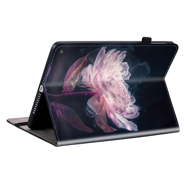For Amazon Fire HD10 / HD10 Plus 2021 Crystal Texture Painted Leather Smart Tablet Case(Purple Peony) - Amazon by PMC TechLife | Online Shopping South Africa | PMC TechLife | Buy Now Pay Later Mobicred