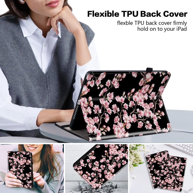 For Lenovo M10 Plus 10.3 Crystal Texture Painted Leather Tablet Case(Plum Bossom) - Lenovo by PMC TechLife | Online Shopping South Africa | PMC TechLife | Buy Now Pay Later Mobicred
