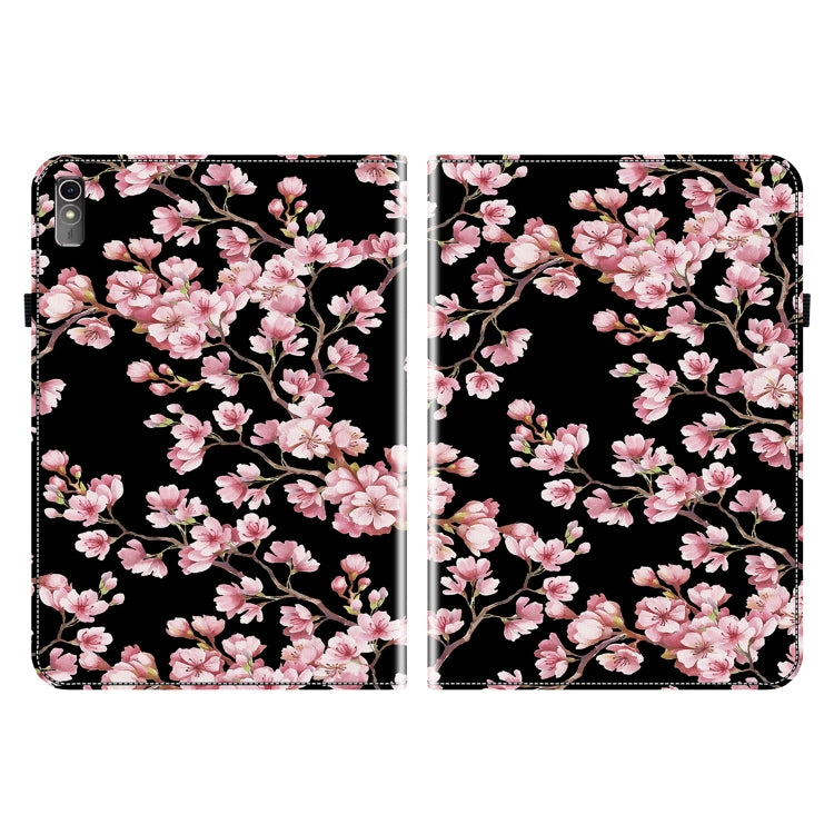 For Lenovo Tab M10 5G 2023 Crystal Texture Painted Leather Tablet Case(Plum Bossom) - Lenovo by PMC TechLife | Online Shopping South Africa | PMC TechLife | Buy Now Pay Later Mobicred