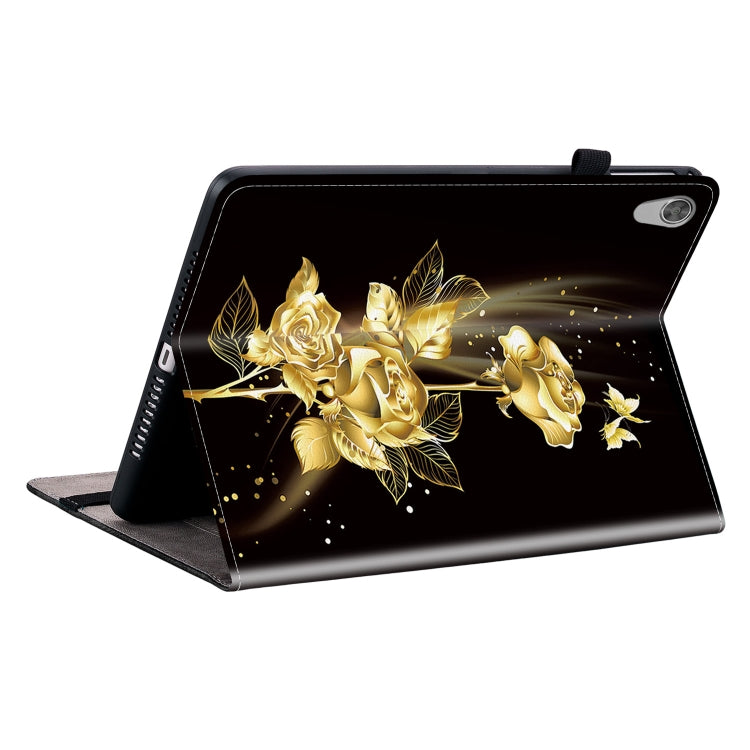 For Lenovo Tab M10 HD Gen2 Crystal Texture Painted Leather Tablet Case(Gold Butterfly Rose) - Lenovo by PMC TechLife | Online Shopping South Africa | PMC TechLife | Buy Now Pay Later Mobicred