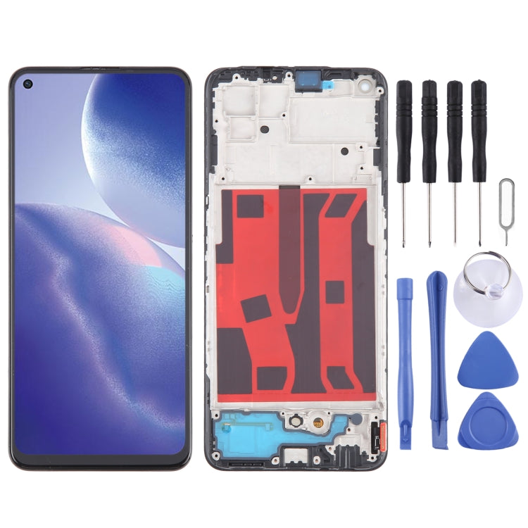 For OPPO A95 5G Original AMOLED LCD Screen Digitizer Full Assembly with Frame - LCD Screen by PMC TechLife | Online Shopping South Africa | PMC TechLife | Buy Now Pay Later Mobicred