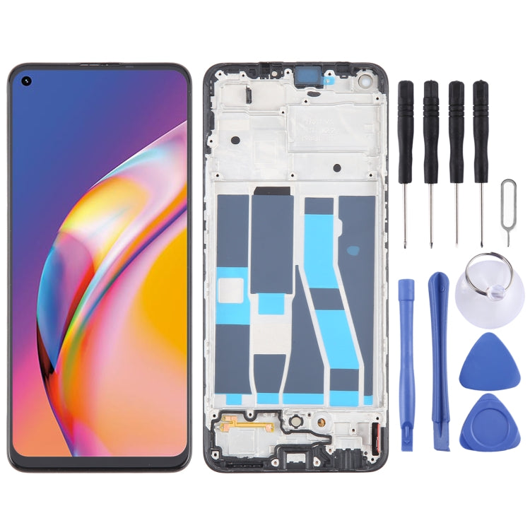 For OPPO F19 Pro Original AMOLED LCD Screen Digitizer Full Assembly with Frame - LCD Screen by PMC TechLife | Online Shopping South Africa | PMC TechLife | Buy Now Pay Later Mobicred