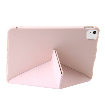 For iPad Air 11 2024 TPU Deformation Flip Leather Tablet Case with Holder(Light Pink) - iPad Air 11 2024 Cases by PMC Jewellery | Online Shopping South Africa | PMC Jewellery | Buy Now Pay Later Mobicred