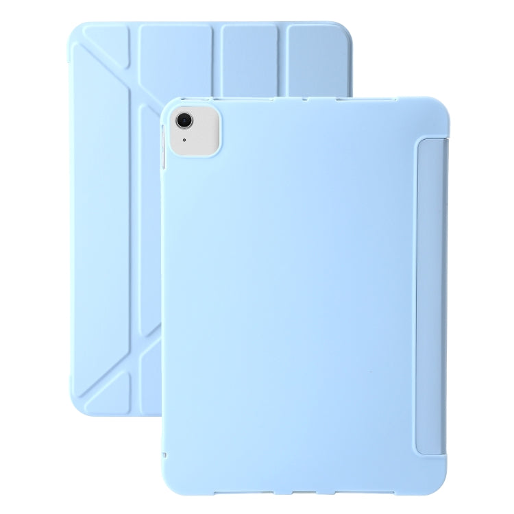 For iPad Air 13 2024 TPU Deformation Flip Leather Tablet Case with Holder(Sky Blue) - iPad Air 13 2024 Cases by PMC TechLife | Online Shopping South Africa | PMC TechLife | Buy Now Pay Later Mobicred