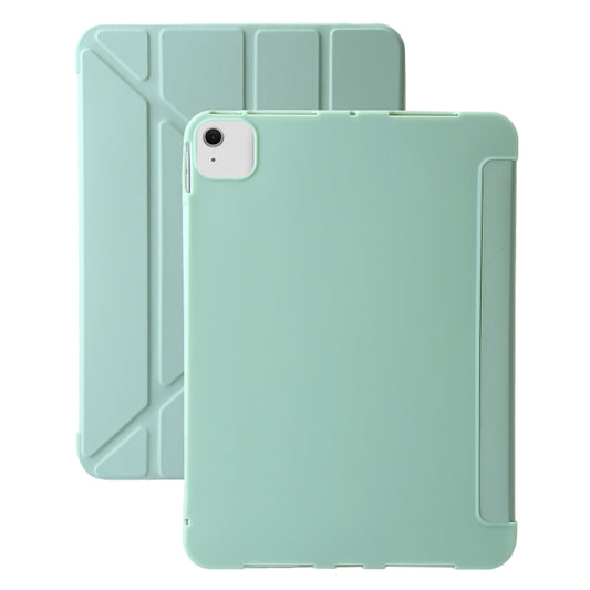 For iPad Air 13 2024 TPU Deformation Flip Leather Tablet Case with Holder(Mint Green) - iPad Air 13 2024 Cases by PMC Jewellery | Online Shopping South Africa | PMC Jewellery | Buy Now Pay Later Mobicred