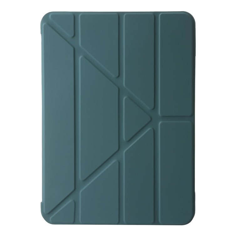 For iPad Pro 13 2024 TPU Deformation Flip Leather Tablet Case with Holder(Dark Green) - iPad Pro 13 2024 Cases by PMC TechLife | Online Shopping South Africa | PMC TechLife | Buy Now Pay Later Mobicred