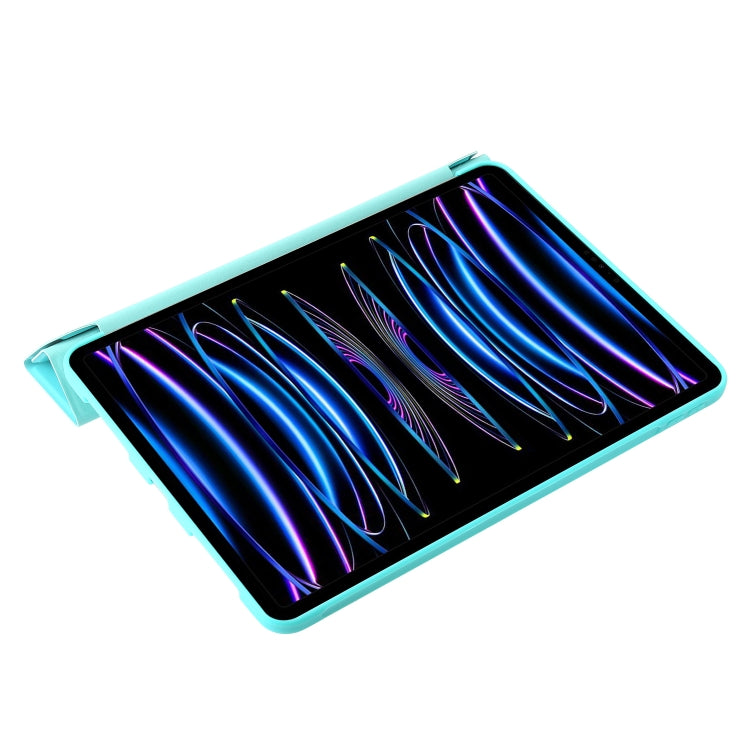 For iPad Pro 13 2024 TPU Deformation Flip Leather Tablet Case with Holder(Mint Blue) - iPad Pro 13 2024 Cases by PMC Jewellery | Online Shopping South Africa | PMC Jewellery | Buy Now Pay Later Mobicred