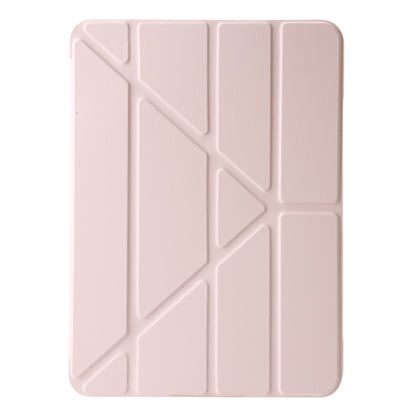 For iPad Pro 13 2024 TPU Deformation Flip Leather Tablet Case with Holder(Light Pink) - iPad Pro 13 2024 Cases by PMC Jewellery | Online Shopping South Africa | PMC Jewellery | Buy Now Pay Later Mobicred