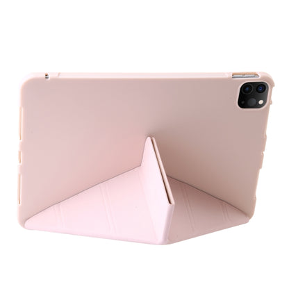 For iPad Pro 13 2024 TPU Deformation Flip Leather Tablet Case with Holder(Light Pink) - iPad Pro 13 2024 Cases by PMC Jewellery | Online Shopping South Africa | PMC Jewellery | Buy Now Pay Later Mobicred