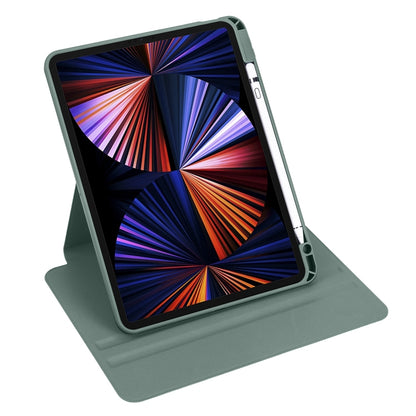 For iPad Pro 13 2024 Acrylic 360 Degree Rotation Holder Leather Tablet Case(Pine Green) - iPad Pro 13 2024 Cases by PMC Jewellery | Online Shopping South Africa | PMC Jewellery | Buy Now Pay Later Mobicred