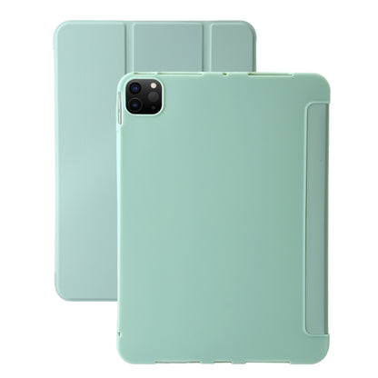 For iPad Pro 13 2024 Three-fold Holder Flip Tablet Leather Case(Mint Green) - iPad Pro 13 2024 Cases by PMC Jewellery | Online Shopping South Africa | PMC Jewellery | Buy Now Pay Later Mobicred