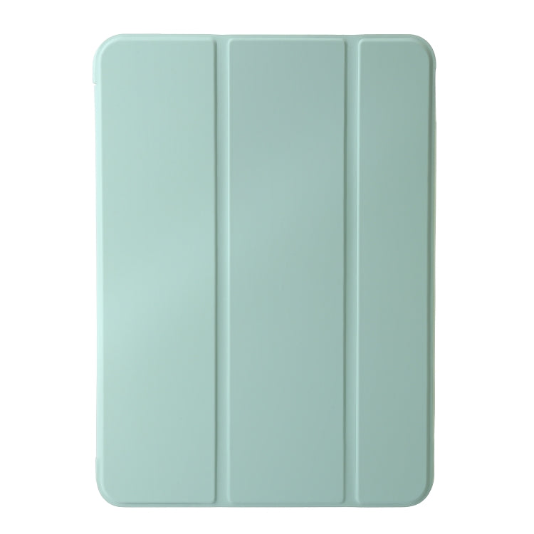 For iPad Air 11 2024 Three-fold Holder Flip Tablet Leather Case(Mint Green) - iPad Air 11 2024 Cases by PMC TechLife | Online Shopping South Africa | PMC TechLife | Buy Now Pay Later Mobicred