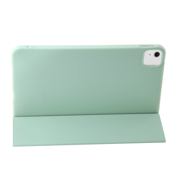 For iPad Air 11 2024 Three-fold Holder Flip Tablet Leather Case(Mint Green) - iPad Air 11 2024 Cases by PMC TechLife | Online Shopping South Africa | PMC TechLife | Buy Now Pay Later Mobicred