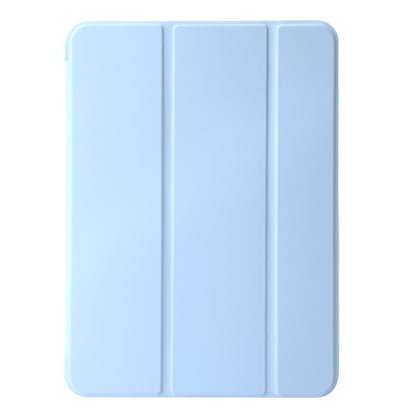 For iPad Pro 11 2024 Three-fold Holder Flip Tablet Leather Case(Sky Blue) - iPad Pro 11 2024 Cases by PMC Jewellery | Online Shopping South Africa | PMC Jewellery | Buy Now Pay Later Mobicred