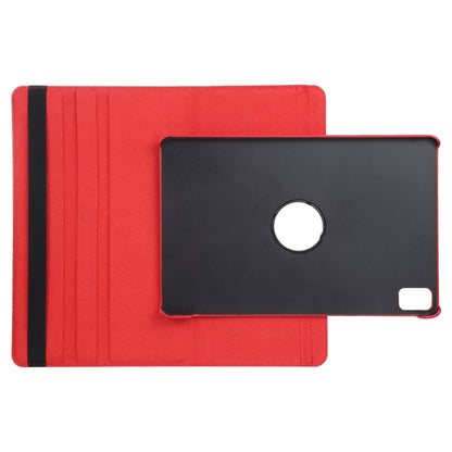 For iPad Pro 13 2024 360 Degree Rotation Litchi Texture Leather Tablet Case with Holder(Red) - iPad Pro 13 2024 Cases by PMC Jewellery | Online Shopping South Africa | PMC Jewellery | Buy Now Pay Later Mobicred