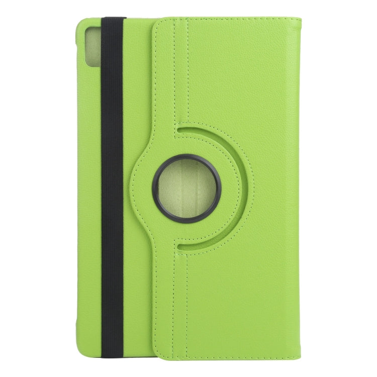 For iPad Air 13 2025 / 2024 360 Degree Rotation Litchi Texture Leather Tablet Case with Holder(Green) - More iPad Cases by PMC TechLife | Online Shopping South Africa | PMC TechLife | Buy Now Pay Later Mobicred
