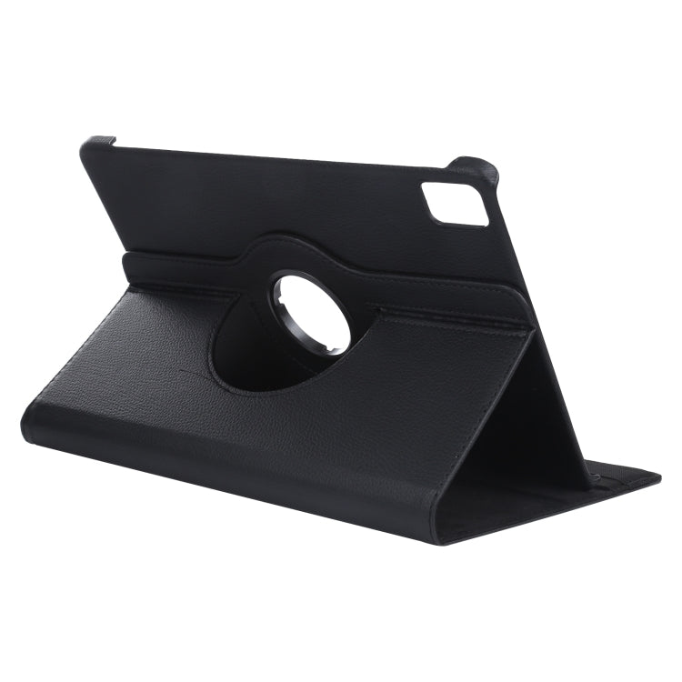 For iPad Air 13 2025 / 2024 360 Degree Rotation Litchi Texture Leather Tablet Case with Holder(Black) - free shipping - PMC TechLife - Order now!