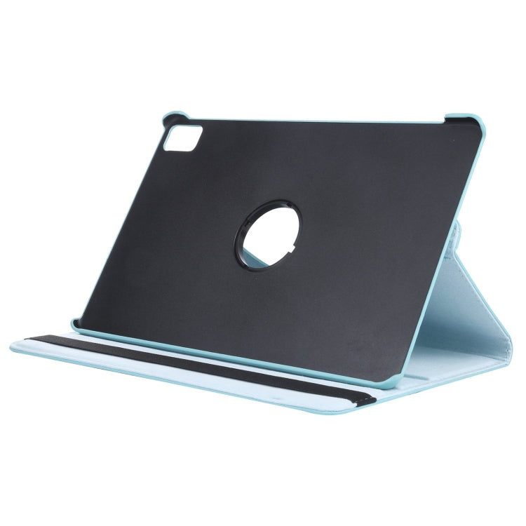 For iPad Air 11 2024 360 Degree Rotation Litchi Texture Leather Tablet Case with Holder(Sky Blue) - iPad Air 11 2024 Cases by PMC TechLife | Online Shopping South Africa | PMC TechLife | Buy Now Pay Later Mobicred