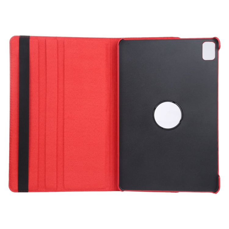 For iPad Air 11 2024 360 Degree Rotation Litchi Texture Leather Tablet Case with Holder(Red) - iPad Air 11 2024 Cases by PMC Jewellery | Online Shopping South Africa | PMC Jewellery | Buy Now Pay Later Mobicred