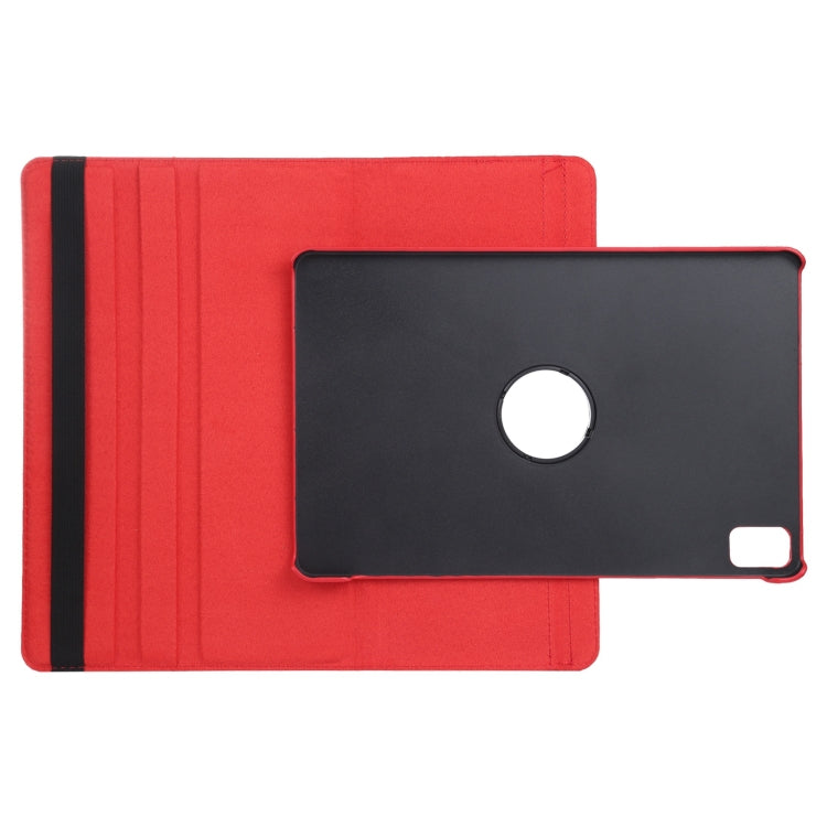 For iPad Air 11 2024 360 Degree Rotation Litchi Texture Leather Tablet Case with Holder(Red) - iPad Air 11 2024 Cases by PMC TechLife | Online Shopping South Africa | PMC TechLife | Buy Now Pay Later Mobicred