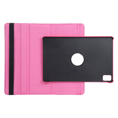 For iPad Air 11 2024 360 Degree Rotation Litchi Texture Leather Tablet Case with Holder(Rose Red) - iPad Air 11 2024 Cases by PMC Jewellery | Online Shopping South Africa | PMC Jewellery | Buy Now Pay Later Mobicred