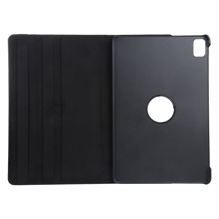 For iPad Air 11 2024 360 Degree Rotation Litchi Texture Leather Tablet Case with Holder(Black) - iPad Air 11 2024 Cases by PMC Jewellery | Online Shopping South Africa | PMC Jewellery | Buy Now Pay Later Mobicred