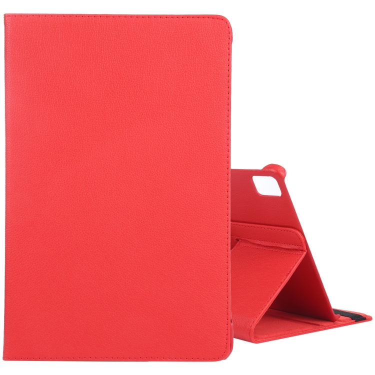For iPad Pro 11 2024 360 Degree Rotation Litchi Texture Leather Tablet Case with Holder(Red) - iPad Pro 11 2024 Cases by PMC TechLife | Online Shopping South Africa | PMC TechLife | Buy Now Pay Later Mobicred