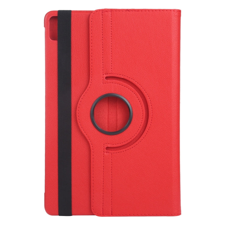For iPad Pro 11 2024 360 Degree Rotation Litchi Texture Leather Tablet Case with Holder(Red) - iPad Pro 11 2024 Cases by PMC TechLife | Online Shopping South Africa | PMC TechLife | Buy Now Pay Later Mobicred