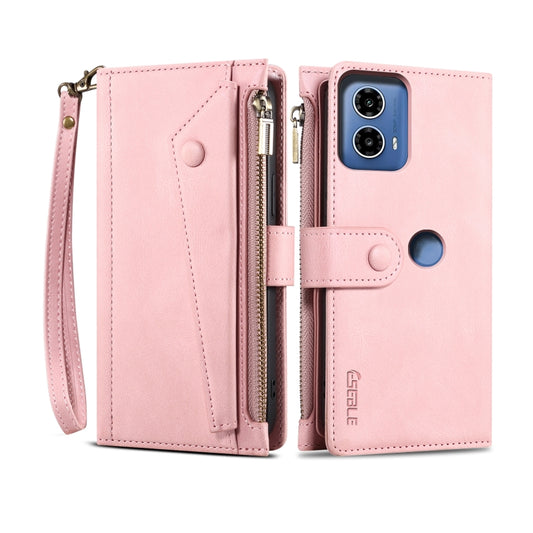 For Motorola Edge 50 Fusion ESEBLE Retro Frosted RFID Leather Phone Case(Rose Gold) - Motorola Cases by ESEBLE | Online Shopping South Africa | PMC Jewellery | Buy Now Pay Later Mobicred