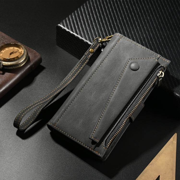 For Motorola Moto G85 ESEBLE Retro Frosted RFID Leather Phone Case(Black) - free shipping - PMC TechLife - Order now!