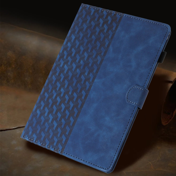 For Lenovo Tab M11/Xiaoxin Pad 11 2024 Building Blocks Embossed Leather Smart Tablet Case(Blue) - Lenovo by PMC Jewellery | Online Shopping South Africa | PMC Jewellery | Buy Now Pay Later Mobicred
