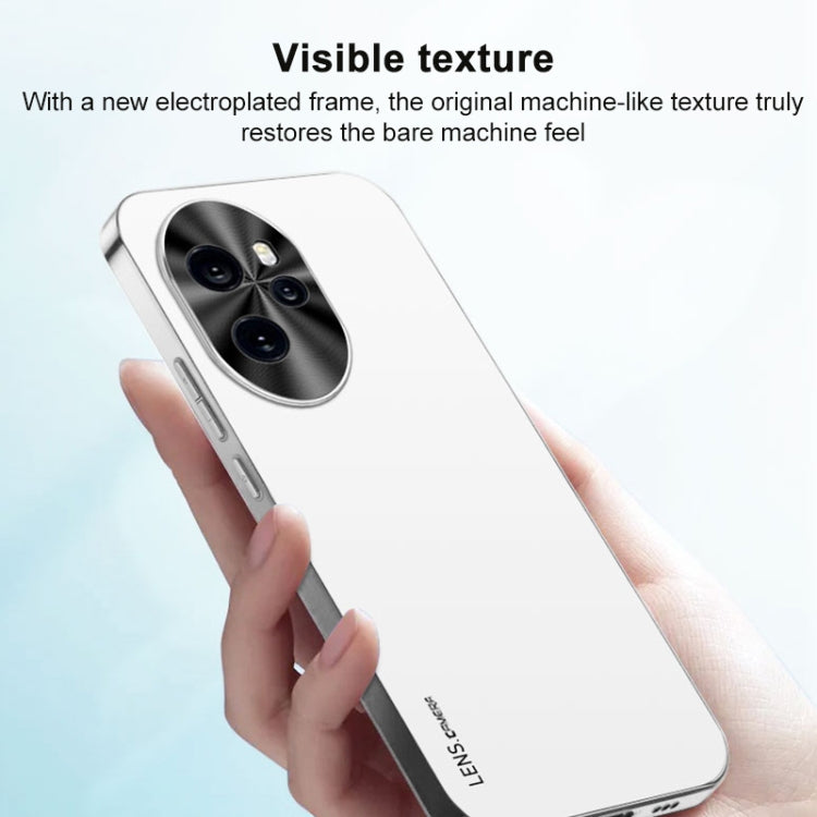 For Honor Magic7 Lite AG Frosted Electroplating Acrylic Phone Case(Black) - free shipping - PMC TechLife - Order now!