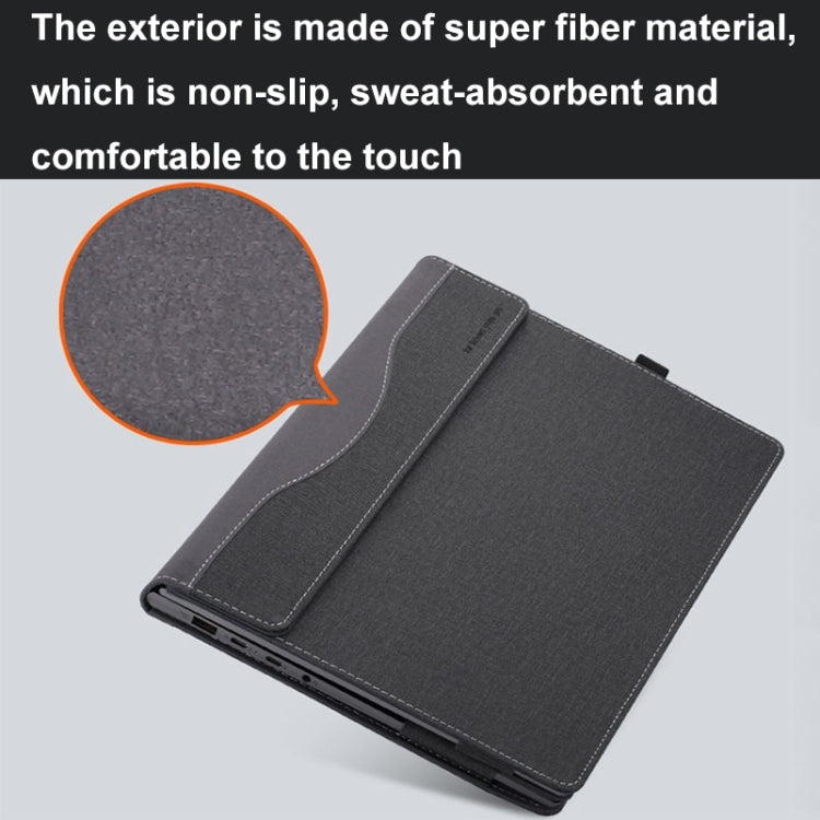 For HP Elitebook 840 G7 / 845 G7 / G8 Leather Laptop Shockproof Protective Case(Black) - Screen & Keyboard Cover by PMC Jewellery | Online Shopping South Africa | PMC Jewellery | Buy Now Pay Later Mobicred