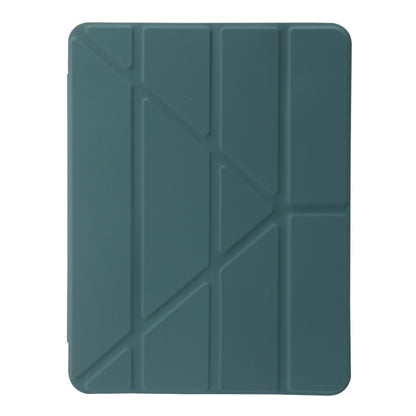 For iPad Pro 13 2024 Clear Acrylic Deformation Leather Tablet Case(Dark Green) - iPad Pro 13 2024 Cases by PMC Jewellery | Online Shopping South Africa | PMC Jewellery | Buy Now Pay Later Mobicred