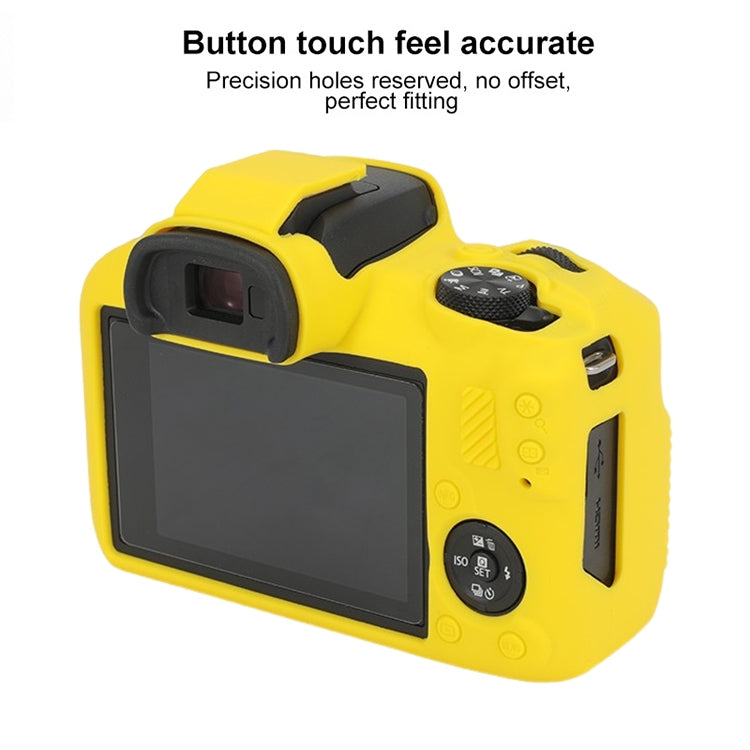 For Canon EOS R100 Glossy Soft Silicone Protective Case(Yellow) - Protective Case by PMC TechLife | Online Shopping South Africa | PMC TechLife | Buy Now Pay Later Mobicred