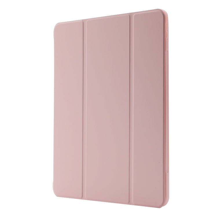 For iPad Pro 13 2024 Skin Feel Tri-fold Leather Tablet Case with Pen Slot(Pink) - iPad Pro 13 2024 Cases by PMC Jewellery | Online Shopping South Africa | PMC Jewellery | Buy Now Pay Later Mobicred