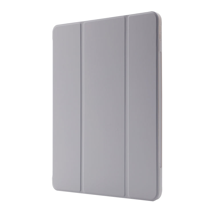 For iPad Pro 13 2024 Skin Feel Tri-fold Leather Tablet Case with Pen Slot(Grey) - iPad Pro 13 2024 Cases by PMC Jewellery | Online Shopping South Africa | PMC Jewellery | Buy Now Pay Later Mobicred