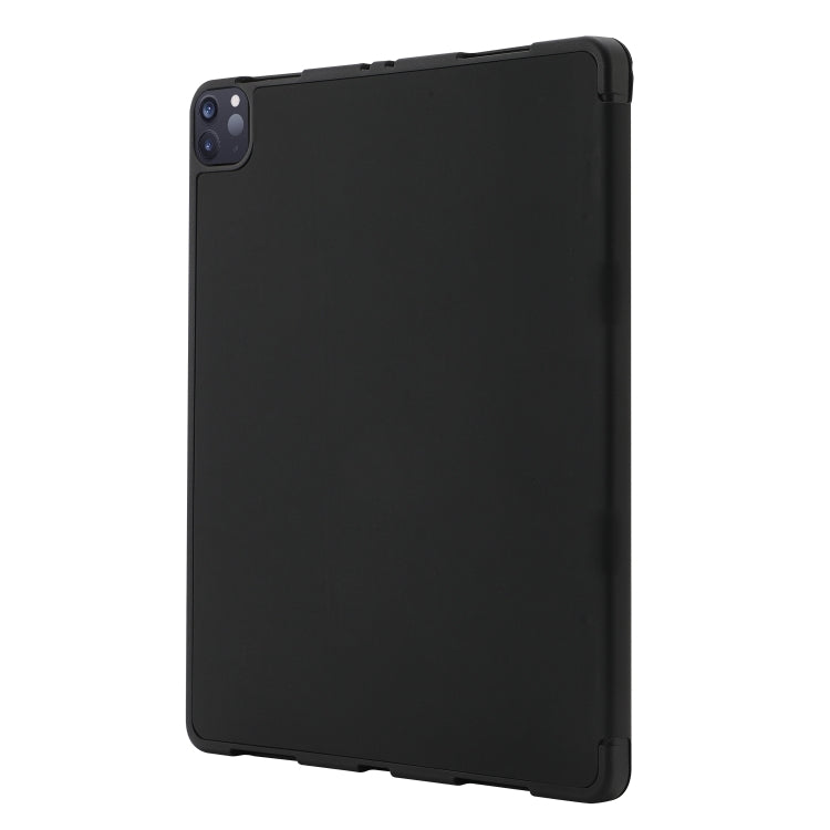 For iPad Pro 13 2024 Skin Feel Tri-fold Leather Tablet Case with Pen Slot(Black) - iPad Pro 13 2024 Cases by PMC TechLife | Online Shopping South Africa | PMC TechLife | Buy Now Pay Later Mobicred