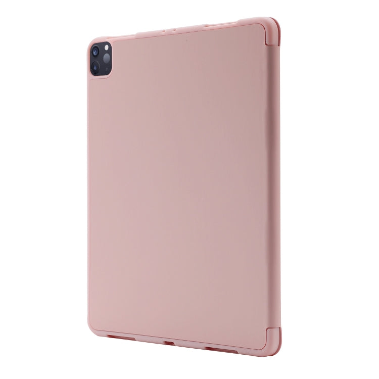 For iPad Air 13 2025 / 2024 Skin Feel Tri-fold Leather Tablet Case with Pen Slot(Pink) - iPad Air 13 2025 / 2024 Cases by PMC Jewellery | Online Shopping South Africa | PMC Jewellery | Buy Now Pay Later Mobicred