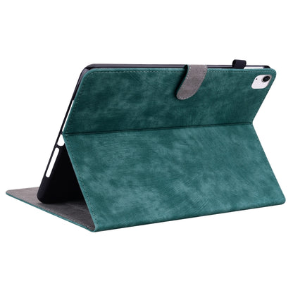 For iPad Air 11 2025 / 2024 Embossed Tiger Pattern Leather Tablet Case(Dark Green) - iPad Air 11 2025 / 2024 Cases by PMC Jewellery | Online Shopping South Africa | PMC Jewellery | Buy Now Pay Later Mobicred