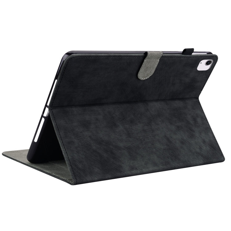 For iPad Air 11 2024 Embossed Tiger Pattern Leather Tablet Case(Black) - iPad Air 11 2024 Cases by PMC TechLife | Online Shopping South Africa | PMC TechLife | Buy Now Pay Later Mobicred